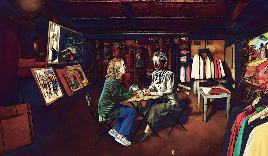 girl and woman enjoying tea, Little Things Nobody Remembers by Matt McHugh