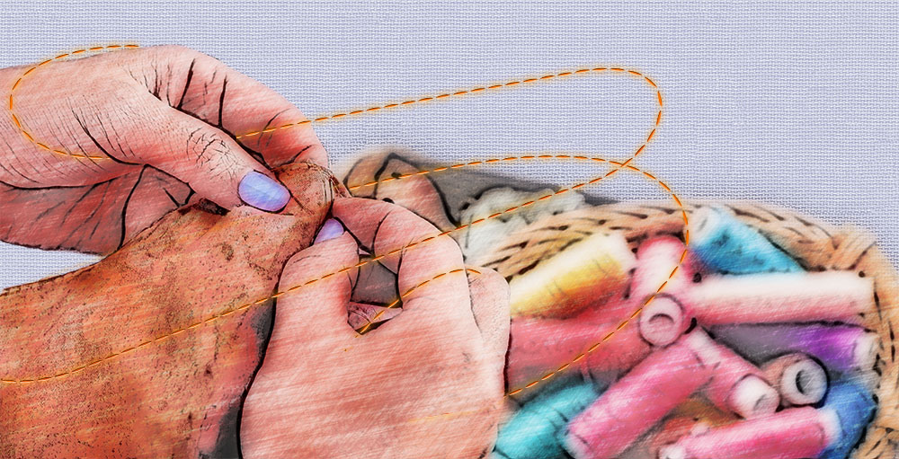 The Art of Unpicking Stitches by Jennifer Hudak