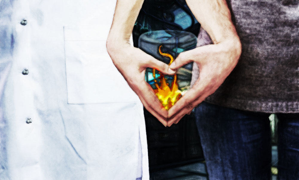Hands in a heart shape in Cold Heart by Victoria Dixon