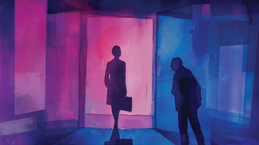 Two people in The Desire Broker