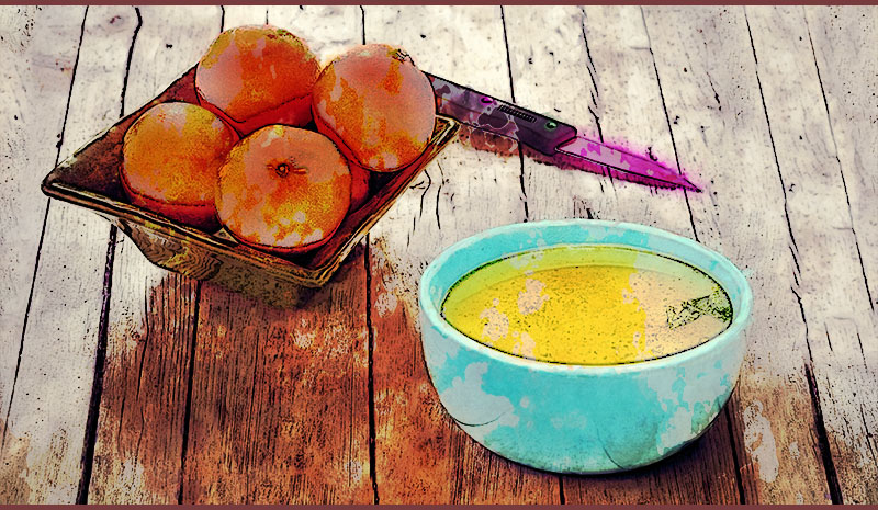 Oranges and soup in Love in the Time of Con Crud
