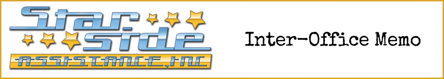 Starside Assistance Inter-Office Memo