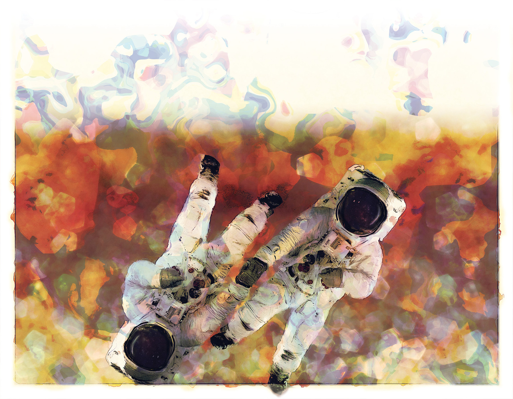 Astronauts at the end of The Specular Boy