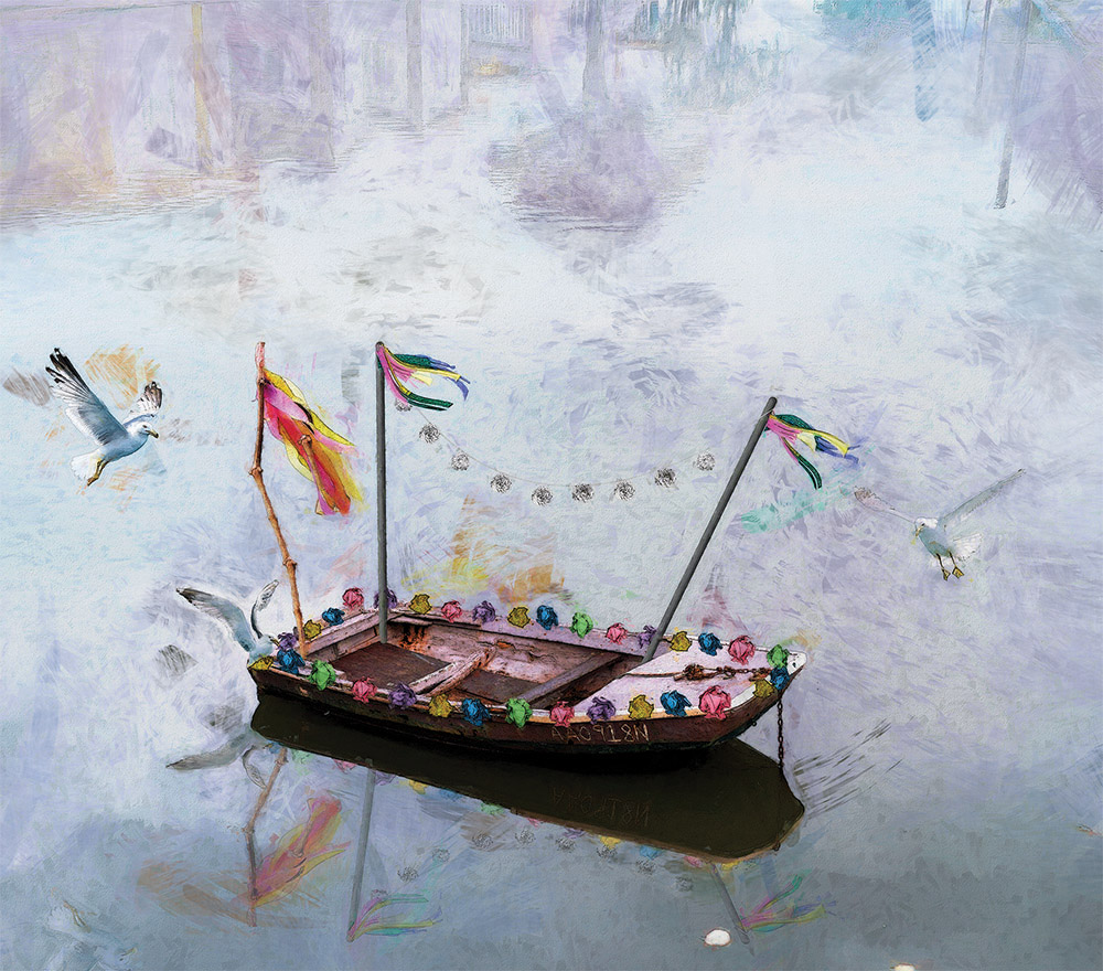 The Last Mardi Gras, decorated raft